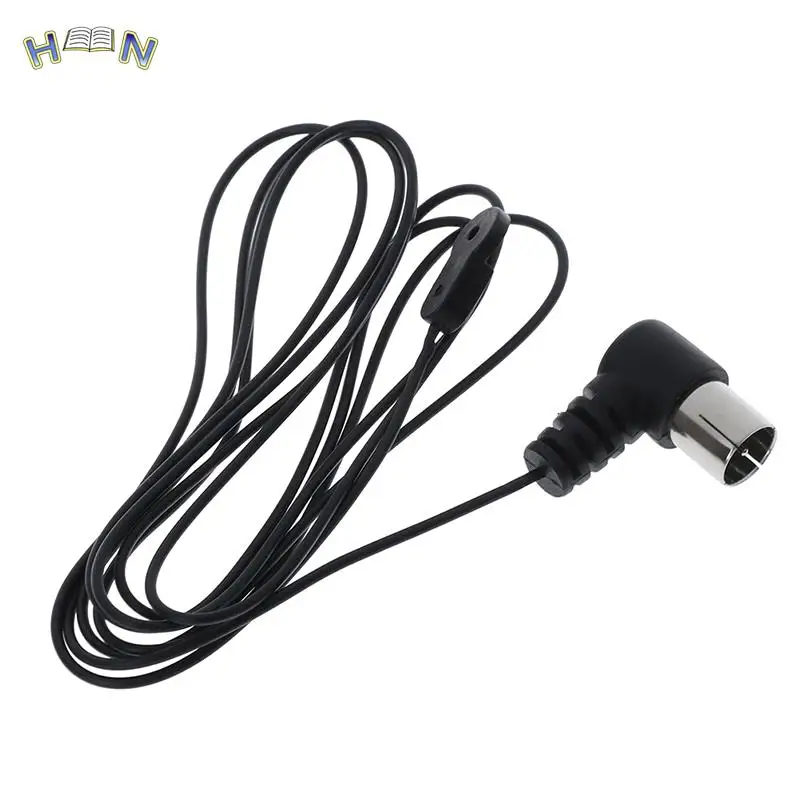 FM Antenna Male For Sound Natural Sound Stereo Receiver For FM Radio/ Hi-Fi/ DAB/ TV Indoor Use Black