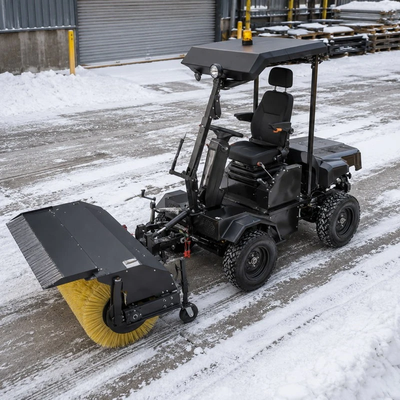Durable Snow Sweeping Machine for Daily Snow Control Customized Winter Sweeper Machine for Factory Yards and Roads