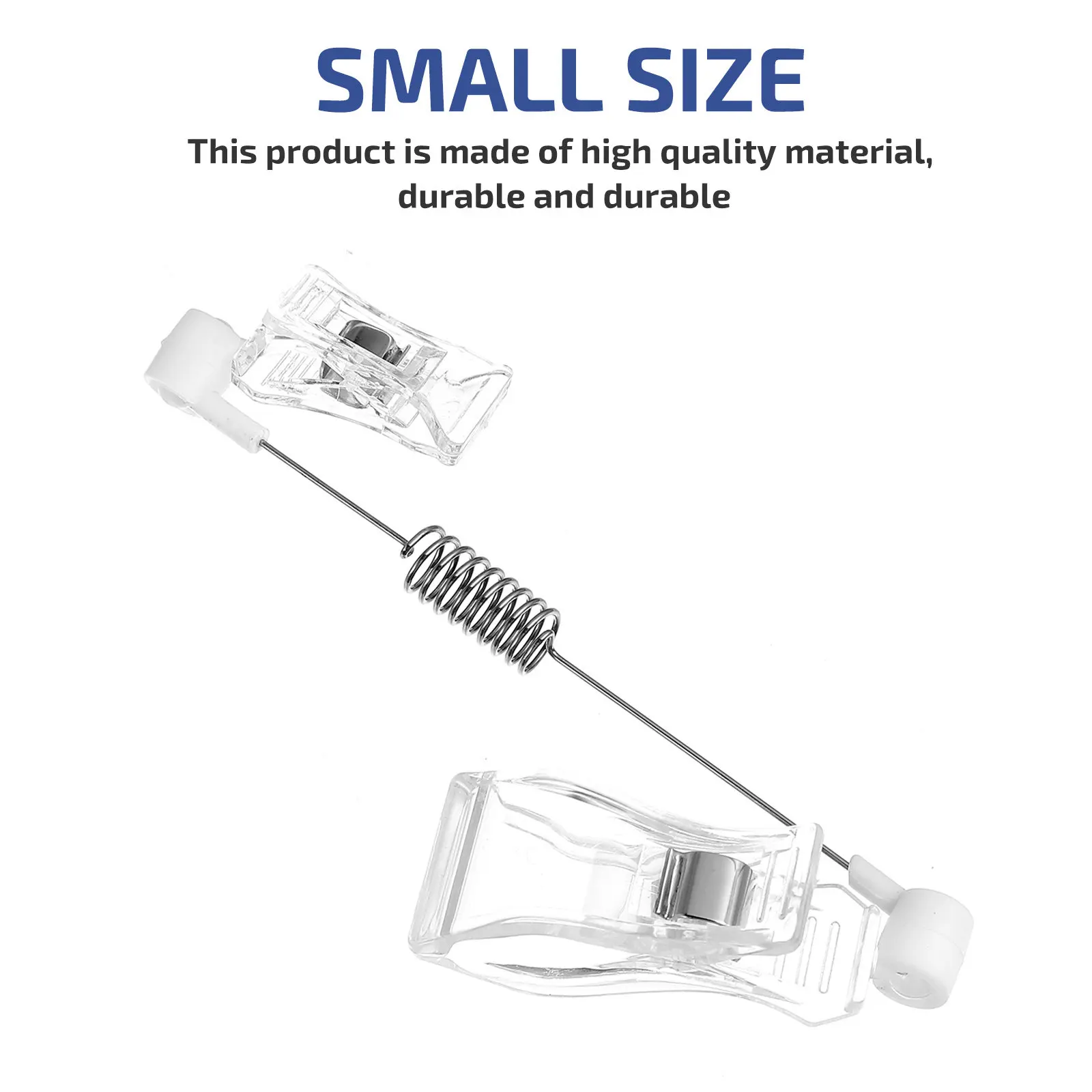 5Pcs Advertising Clip Price Tag Display Holder Dual-Head Clips for Supermarket Retail Store Shopping Mall Label Fixing Clips
