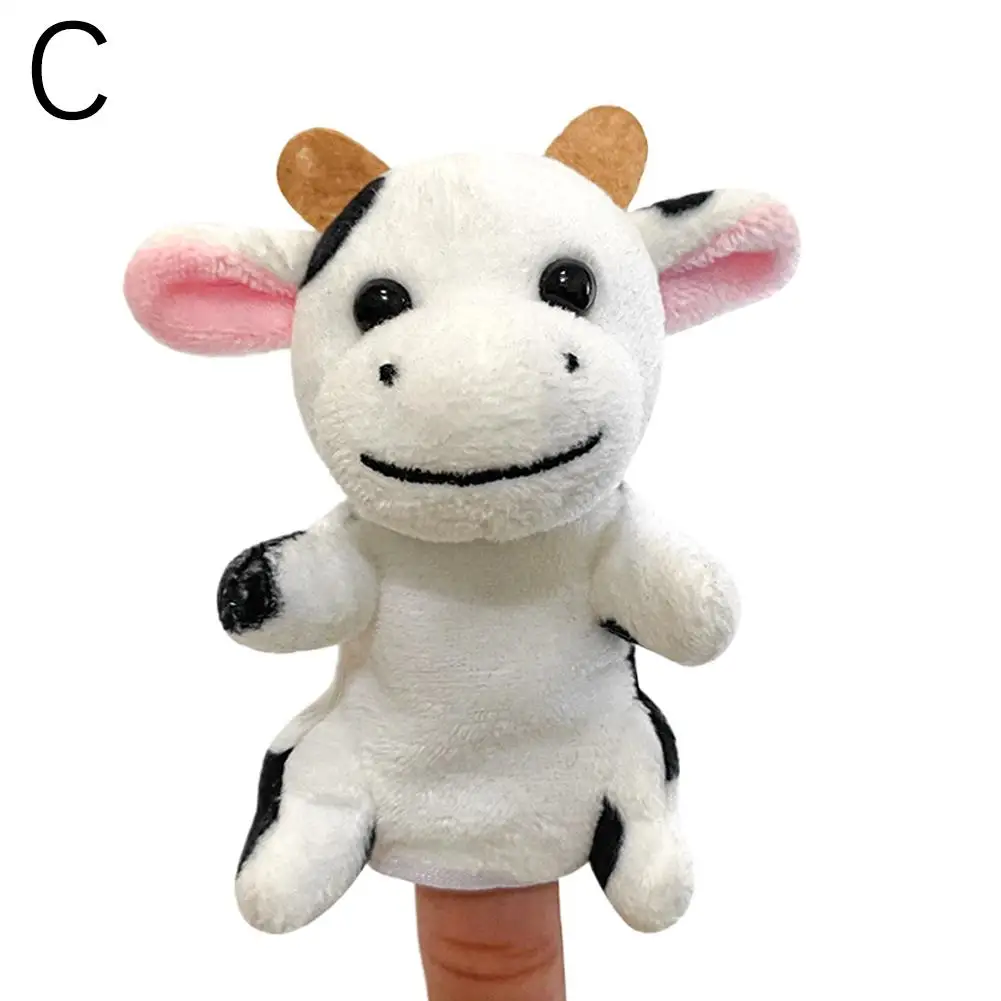 Morbido peluche animale burattini da dito giocattoli, gioco di ruolo interattivo e narrazione puntello per bambini tacchino burattino da dito giocattoli J5z6