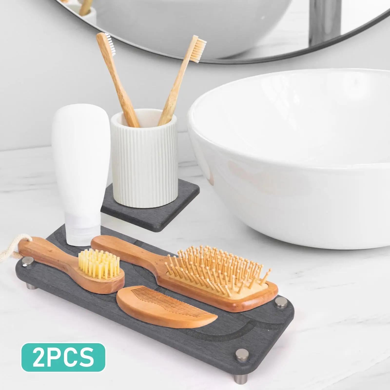 

Органайзер для раковины в ванной комнате, диатомитовый лоток для хранения, сушильный лоток, быстрый