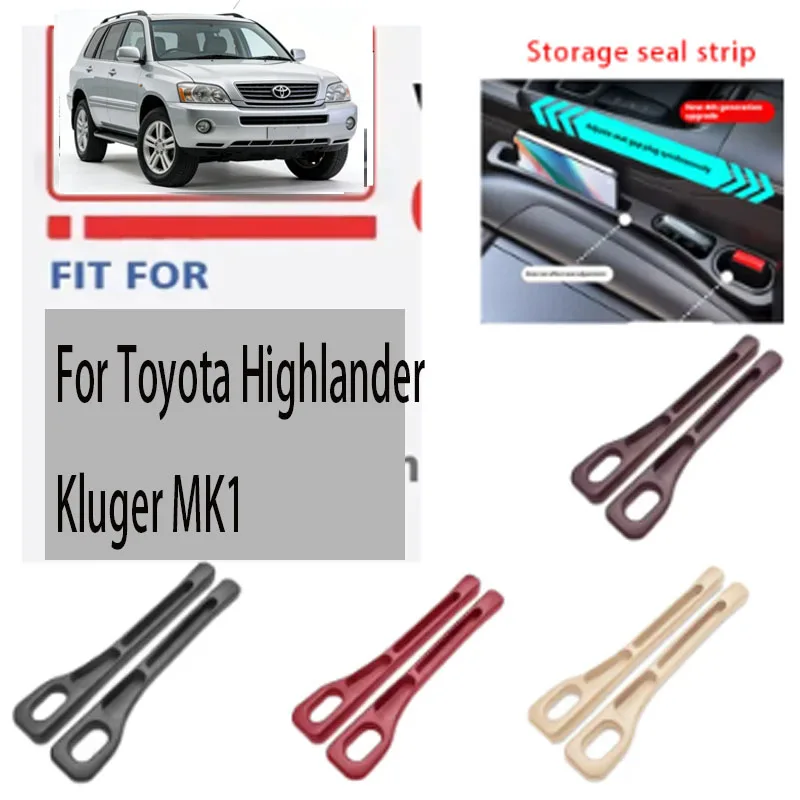 

For Toyota Highlander Kluger MK1 Car Seat Gap Filler Side Seam Plug Strip Leak-proof Filling Strip Car seat gap storage box