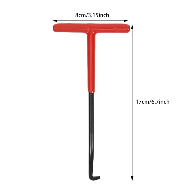 2個入り オートバイ排気スプリングフック T字型ハンドル 排気管スプリングプラー インストーラーフック スプリング取り外し用修理ツール