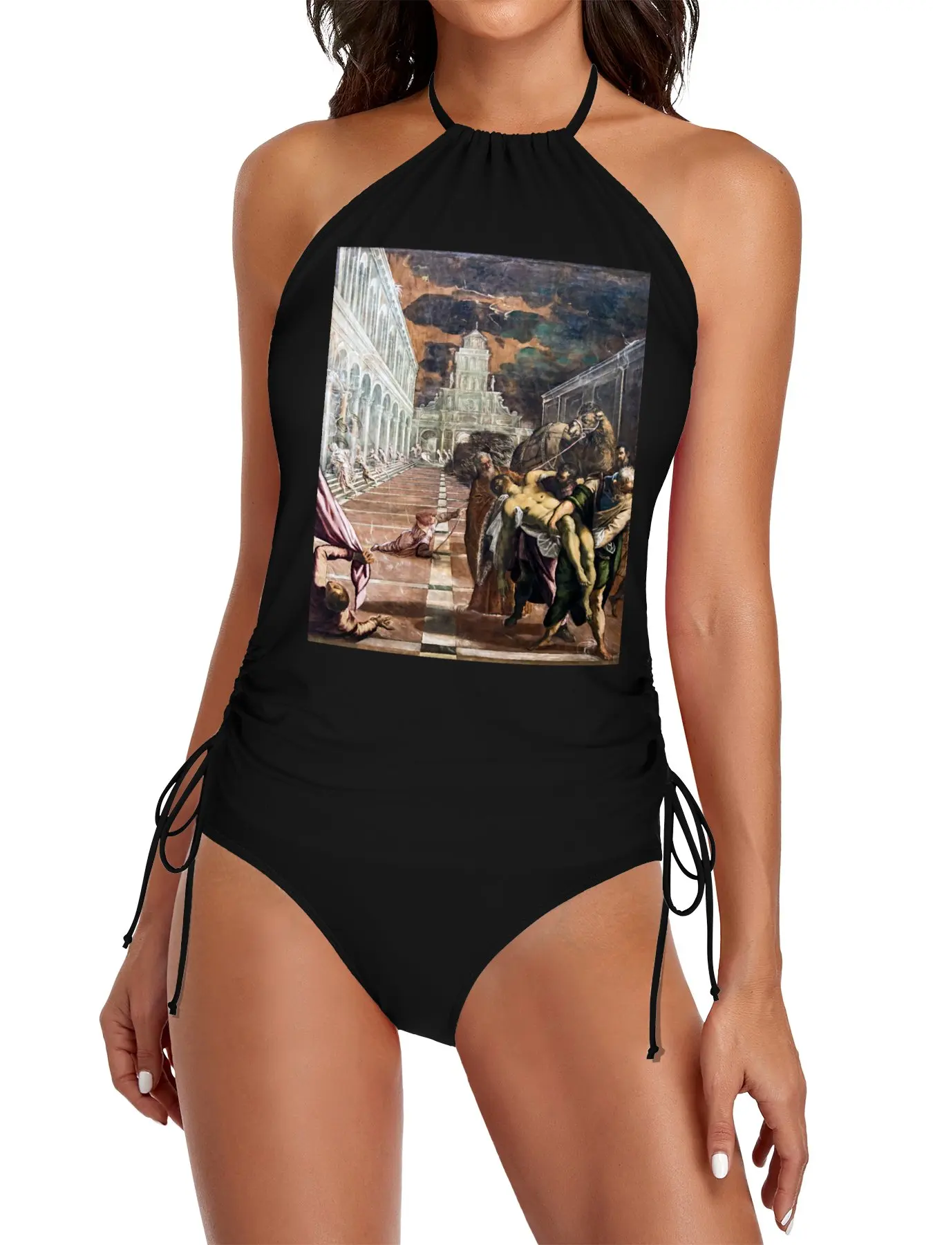 

St Mark's Body Brought to Venice by Jacopo by Tintoretto Split Swimsuit Set beach outfit woman dresses for women summer 2025