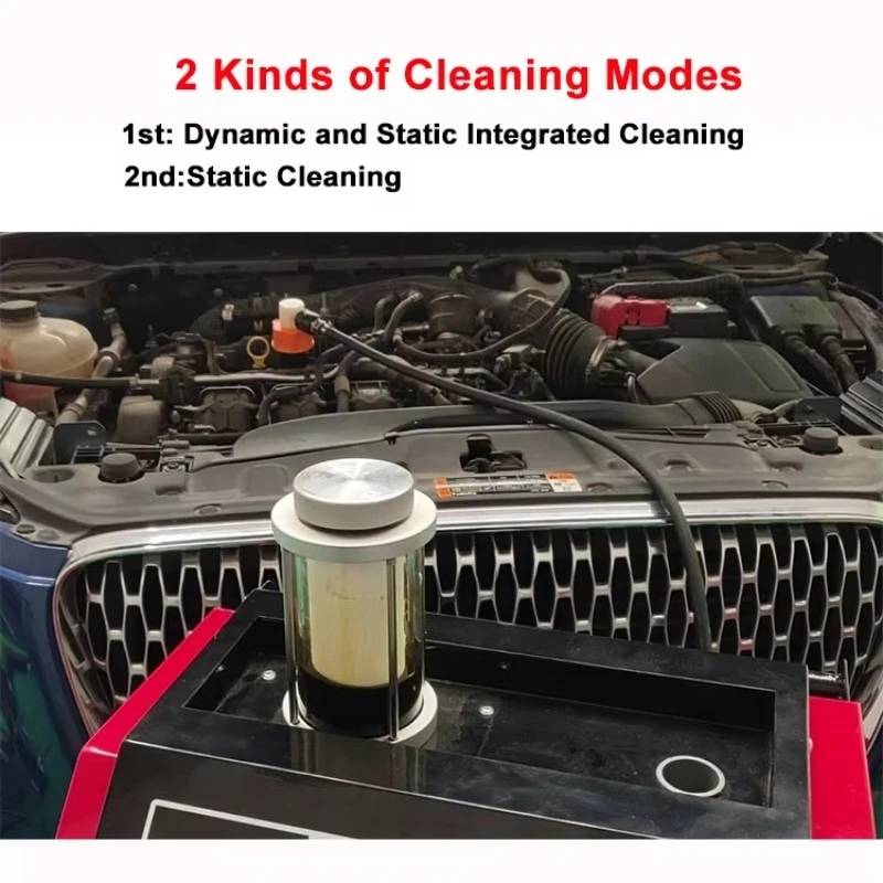 Mobile Engine Cleaning Machine Lubricating System Clean Auto Motor Oil Flushing Machine - view 6