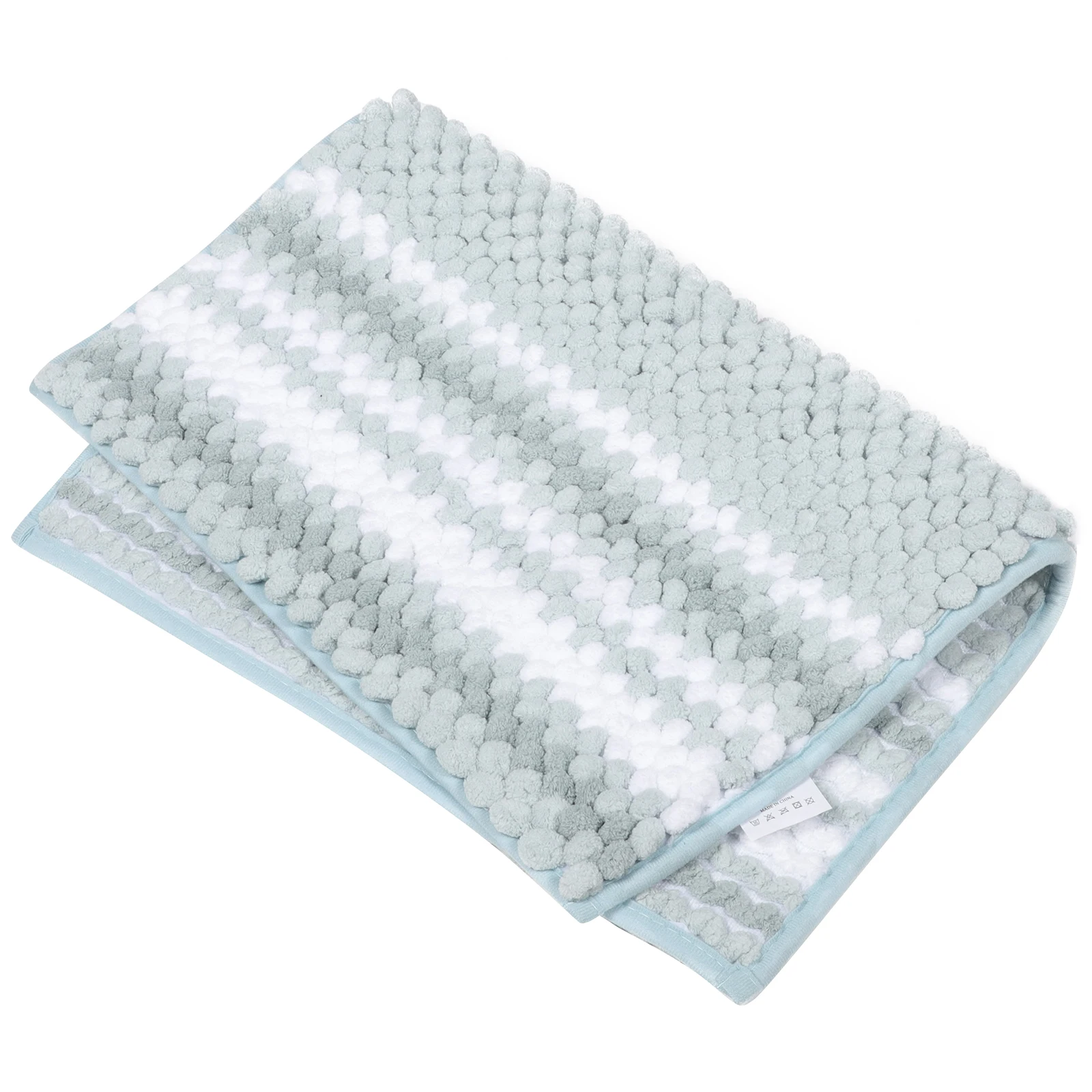 

Non slip Absorbent Floor Mat Water Decoration Sky blue Chenille Bathroom Mats Washable Rug for Bathroom Floor Small Bath Mat