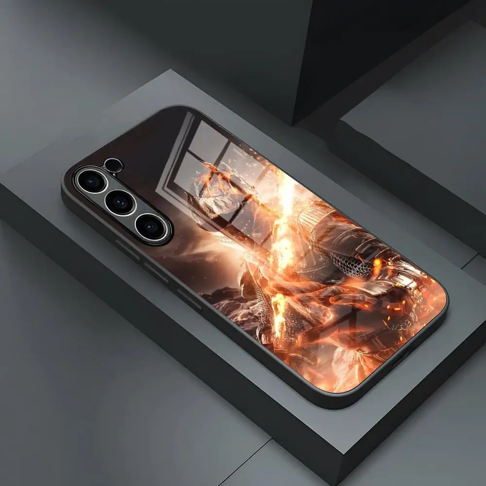 جراب هاتف لألعاب الفيديو D-Dark S-ssos ، غطاء زجاجي لـ S24 Ultra S23 Fe S22 S20 S21 Plus Galaxy A54 A34 A24 A53 Note 20 #5