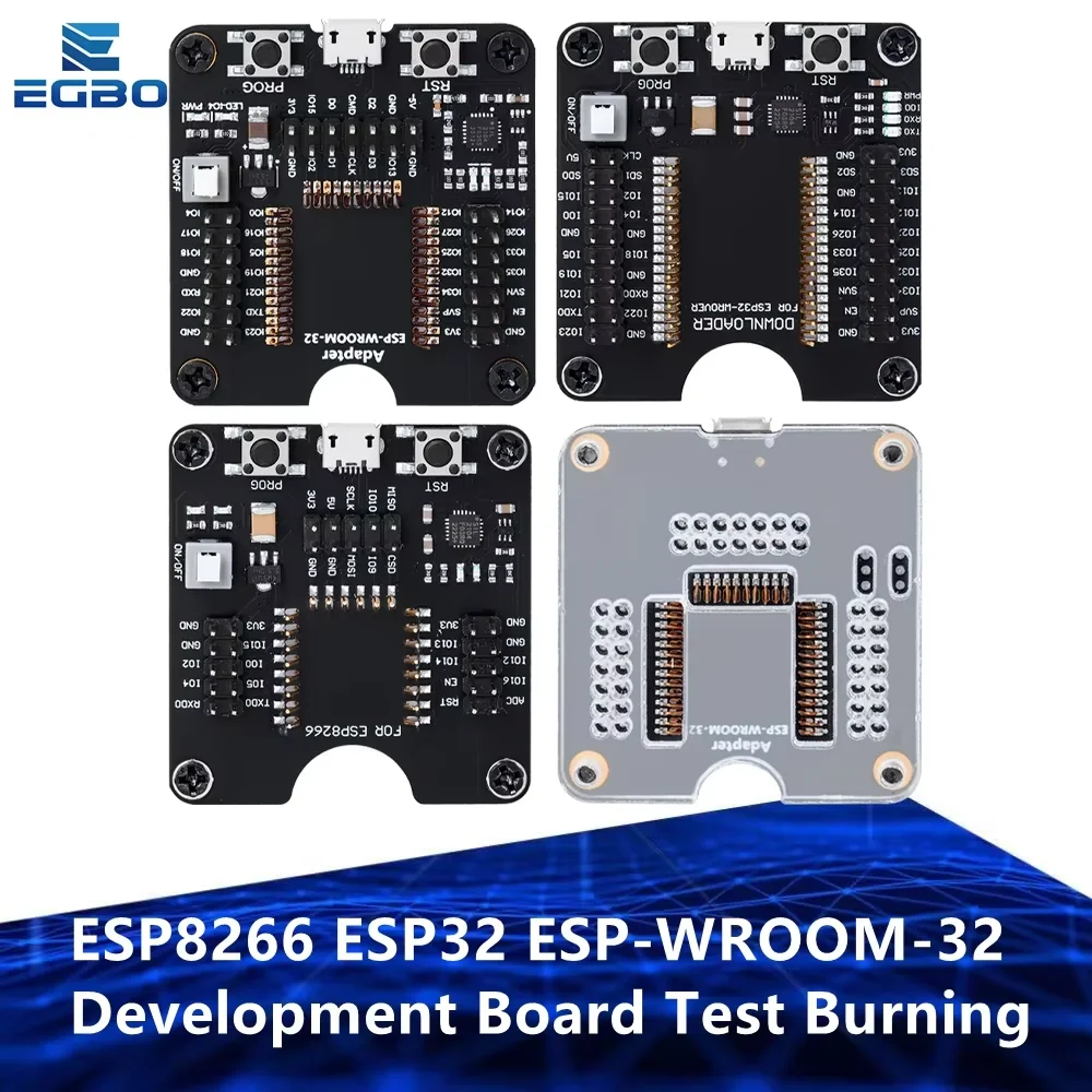 ESP8266 ESP32 ESP-WROOM-32 مجلس التنمية اختبار حرق تركيبات أداة تنزيل ل ESP-12F ESP-07S ESP-12S ESP-32