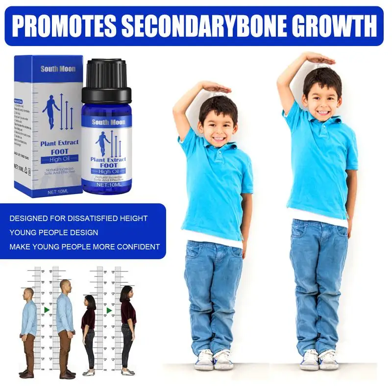 Plant Extract Foot High Oil Grow Taller Conditioning Body Without Stimulation Foot Acupressure Massage Oil For Height Growth
