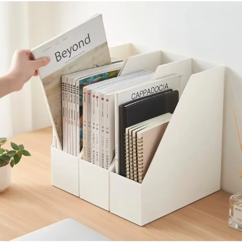 Hot Sale Document Trays Bookshelf Magazine Folder Desk Organizer Plastic Magazine File Holder