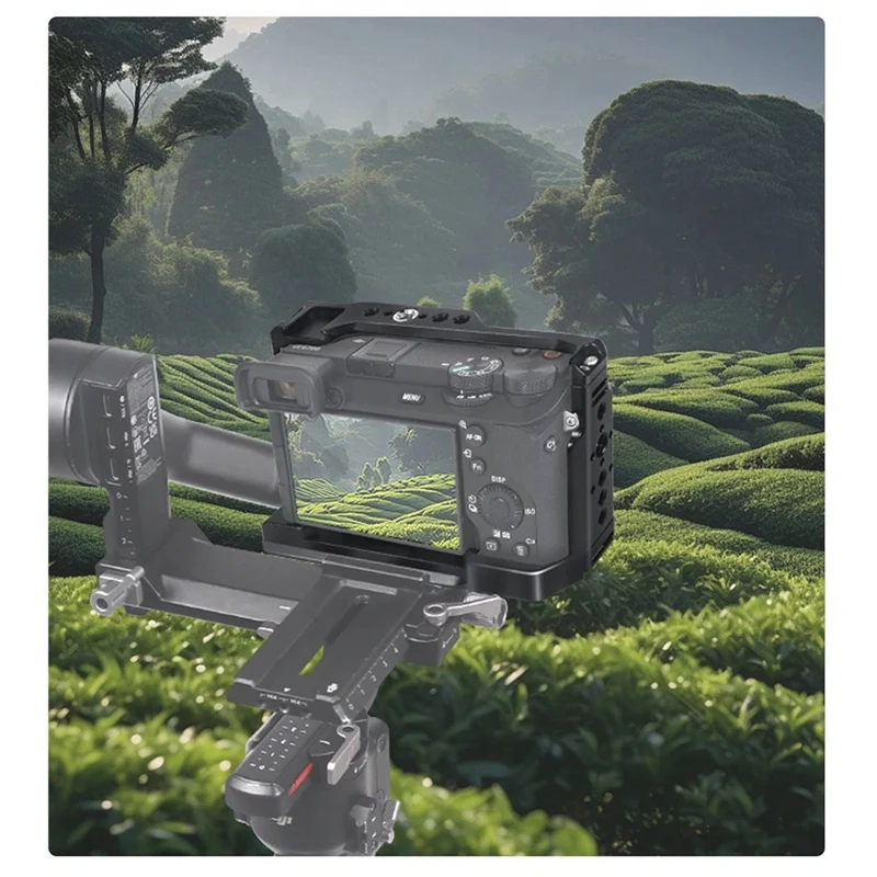 A6700 DSLR Camera Cage Rig Top Handle Cold Shoe Mount Microphone Flash Light Bracket For Sony A6700 Stabilizer Holder