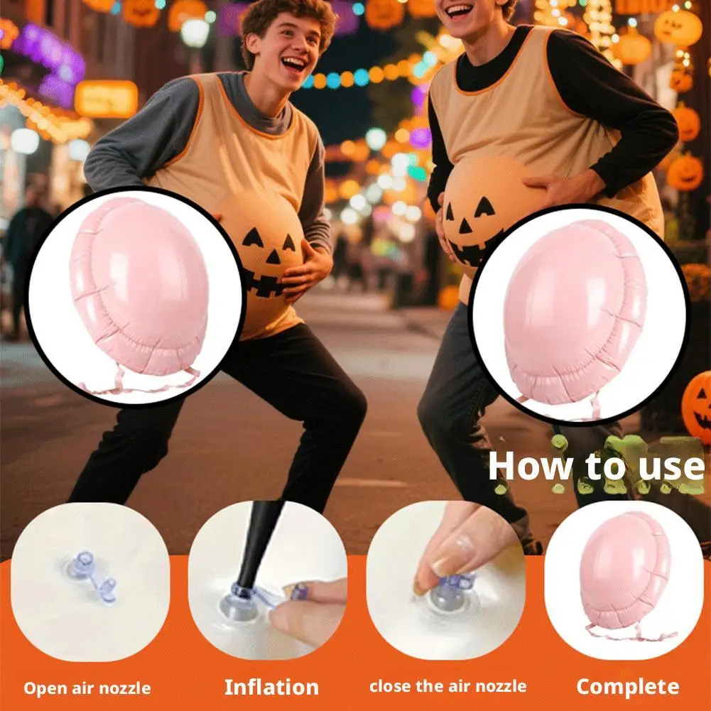 Aufblasbarer schwangerer Bauch, gefälschter Bierbauch, Weihnachten, Weihnachtsmann, Bauch für Halloween, Cosplay, Kleid, Bühnenshow, Rollenspiel-Requisiten