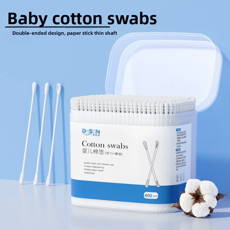 

Ватные палочки для новорожденных, специальные ушные палочки, ушные палочки для малышей, пипетка для носа, ультратонкие ватные палочки с маленькой головкой