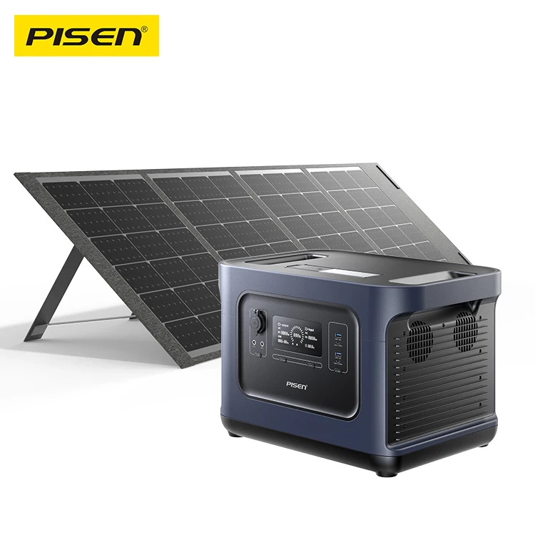 

PISEN 2000W 2150wh Solar Llifepo4 Power Generator 110v 220v 2000 Watts Outdoor Portable Power Station for Emergency Household