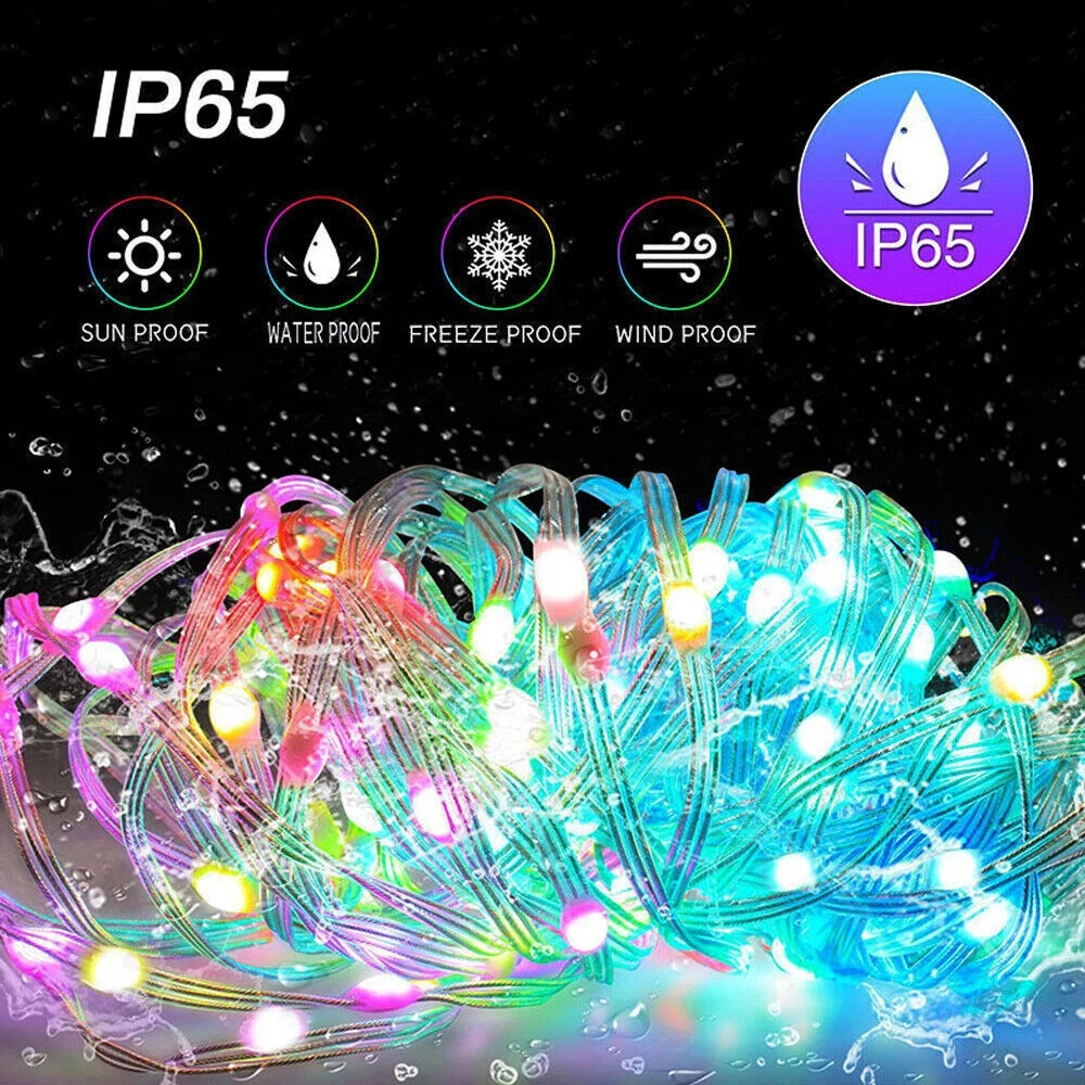 10M RGBIC LED String Bluetooth USB Music Dream Color Light 5V Christmas Birthday Party Garland Decor Fairy Lights Home