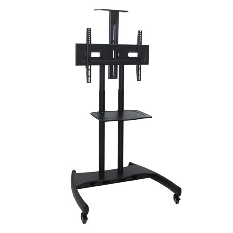 four wheels tv trolley stand mobile tv cart for 32''-65' 'inches tv size