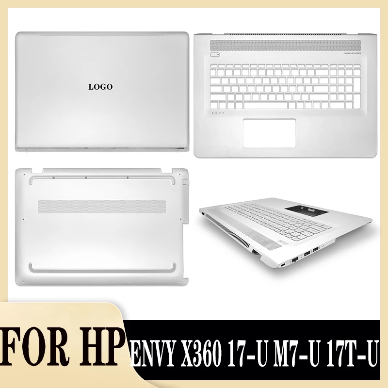 

For HP ENVY X360 17-U M7-U 17T-U Laptop LCD Rear Lid Back Top Cover Palmrest Upper Bottom Base Case Replacement Housing Silver