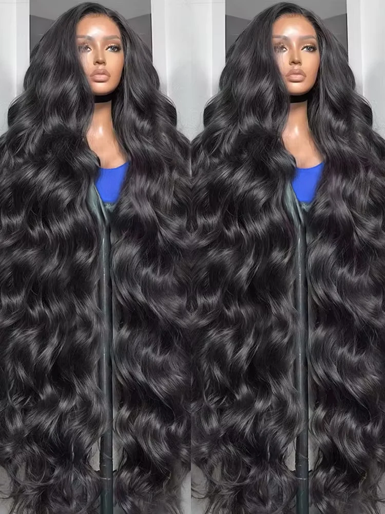 

40 46-дюймовый HD парик из натуральных волос с волнистой текстурой 13x4 13x6, бразильские влажные и волнистые парики из девственных волос с кружевной основой для женщин, плотность 300%