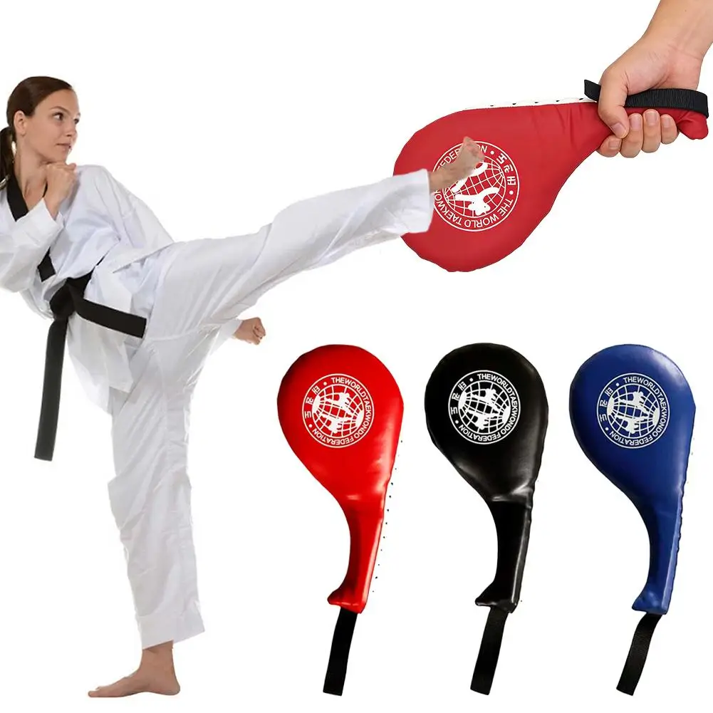 Durable Taekwondo Foot Target Training Equipment Taekwondo Kick Pad for Boxing Sanda Karate Shock Absorption Training Paddle