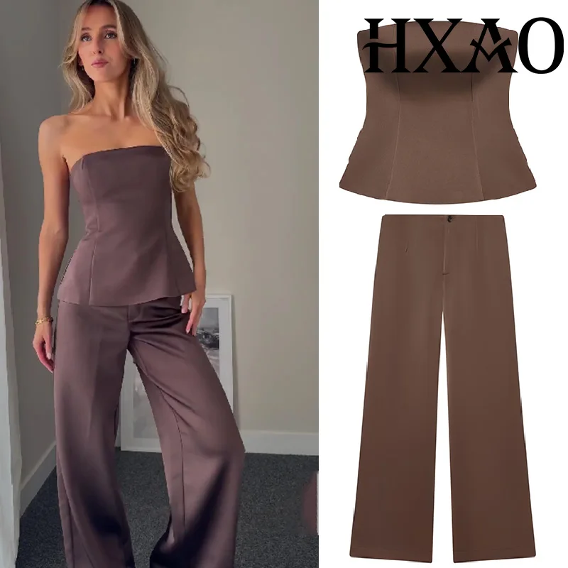 Hxao Satin Pants Se…