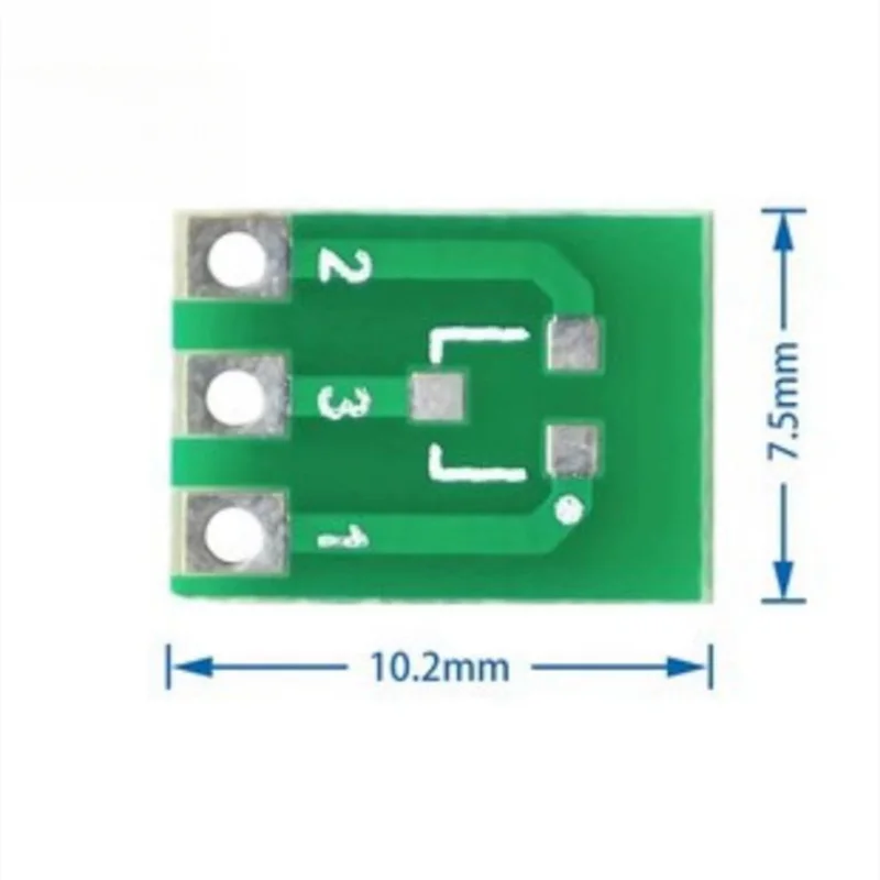 10/20/50 pz SOT23 SOT23-3 Turn SIP3 Double-Side SMD Turn To DIP SIP3 adattatore convertitore piastra SOT SIP IC Socket PCB Board kit fai da te