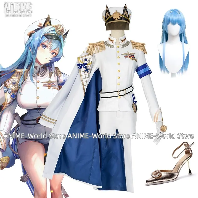 Kostum Cosplay Nikke The Dewi Kemenangan Helen Setelan Pesta Wanita Lucu Dengan…