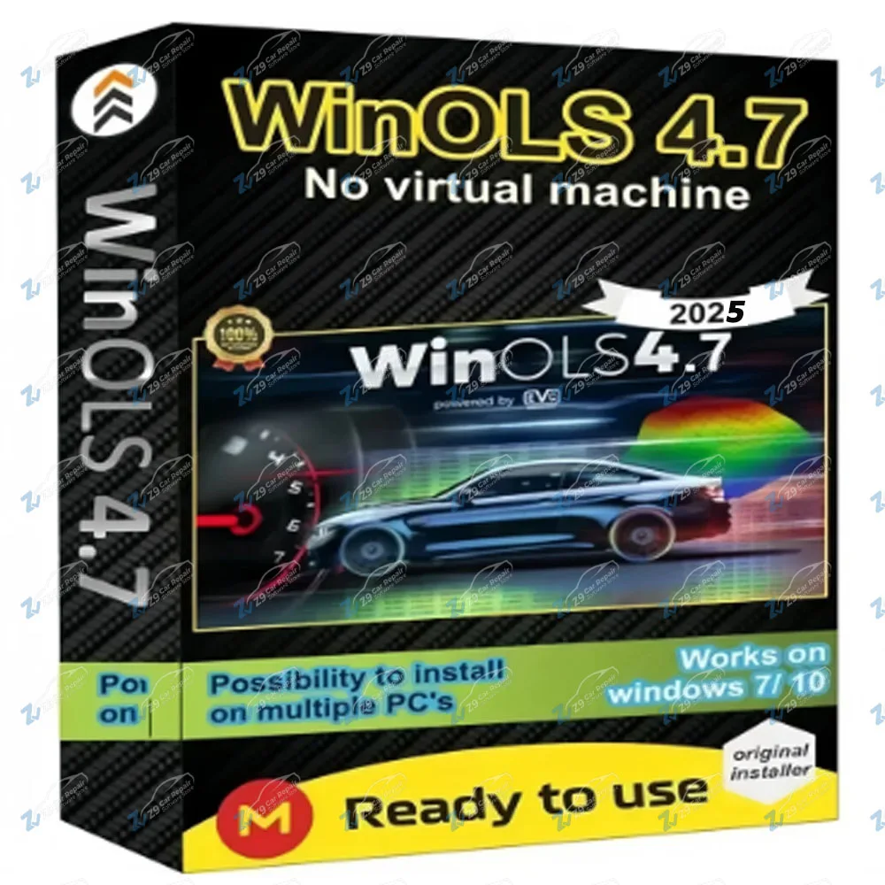 4 in 1 Winols 4.7 Full Activated +108GB Damos Windows 7 10 11 No Virtual Multi-language +ECM TITANIUM 1.61 + IMMO SERVICE Tool