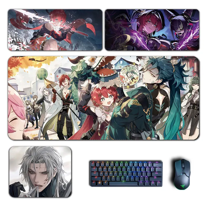 wuthering waves mouse pad jiyan baizhi sanhua calchario danjin xxl computador computador portatil anime gaming acessorios desk mat 01