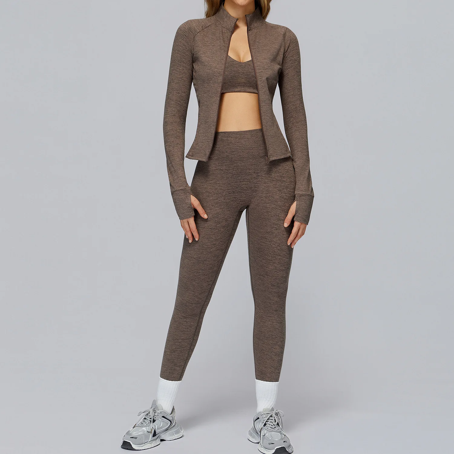 

Yoga Set 2/3PCS Yoga Suit Sports Outfits Women Clothes Fitness Tracksuit Gym Legging Workout Long Sleeved Female Bra Sportswear