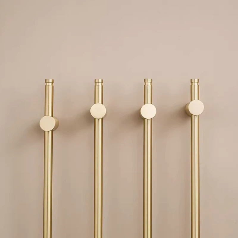 Goldene Minimalistische Lange Messing-Möbelgriffe für Kleiderschrank, Küche, Nachttisch, Schrank, Schließfach / Badezimmermöbelgriff – Detail 5