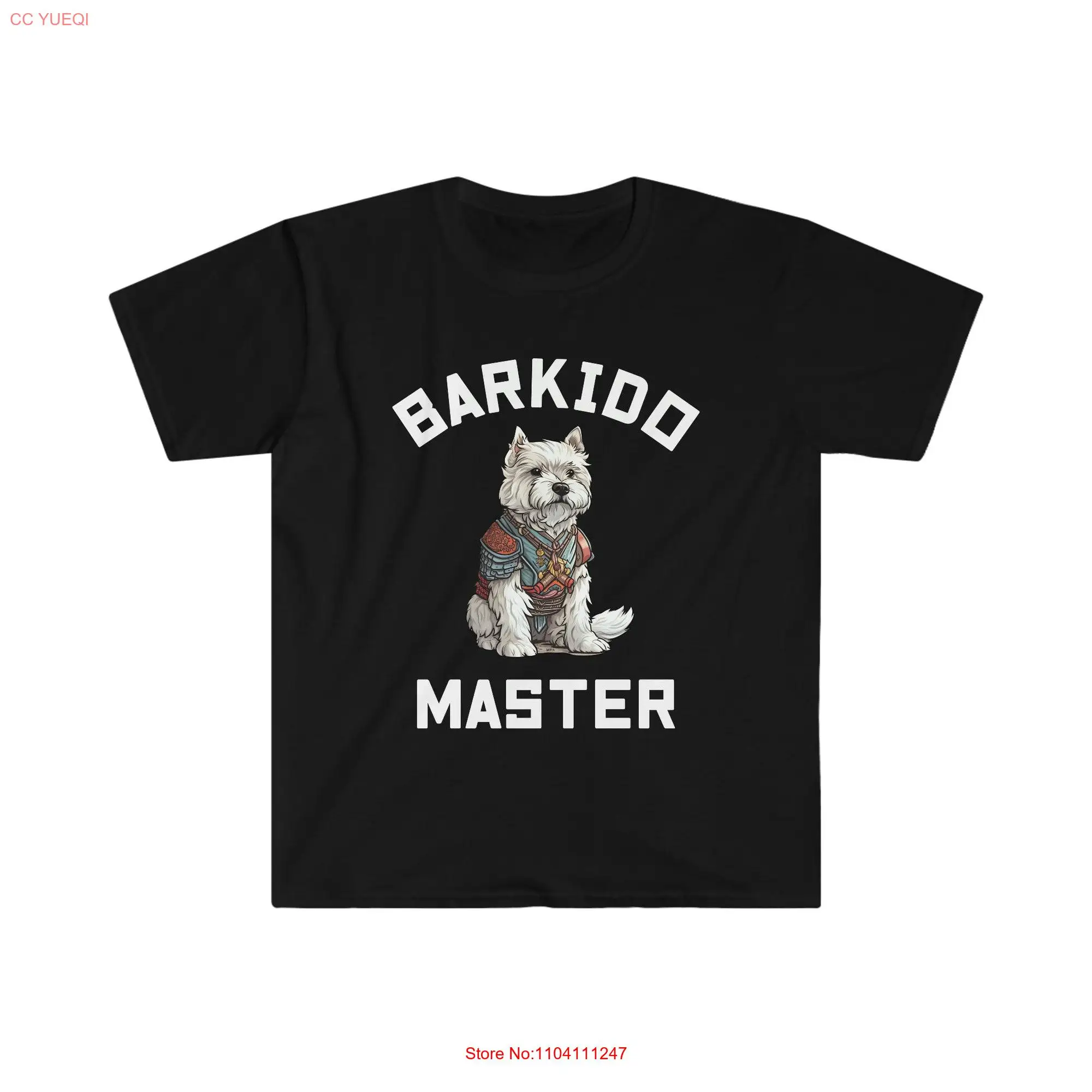 Westie Barkido Master T Shirt West Highland White Terrier Dog Funny for Lovers long or short sleeves