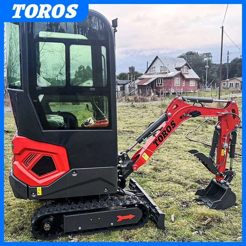 Fast Delivery Mini Bagger Ce Epa Cheap Price Small Excavators Mini Excavator 1.2ton Customized Mini Excavators With Cab