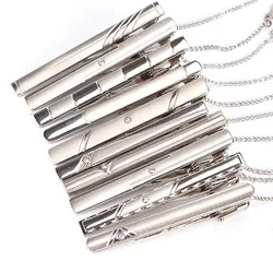 New Metal Tie Clip For Men Wedding Necktie Tie Clasp Clip Gentleman Ties Bar Crystal Tie Pin For Men's Accessories Jewelry
