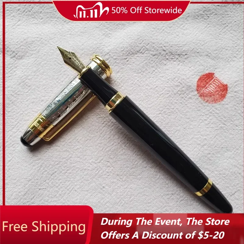 

Коллекция героев, перьевые ручки, гравировка древнего текста F 0,5, бизнес-ручка для подписи, роскошная ручка для письма, студентов, встреча, подарок, чернильная ручка