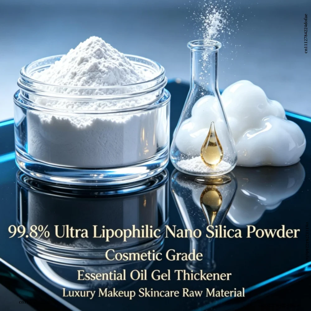 99.8% Ultra Lipophilic Nano Silica Powder Cosmetic Grade Essential Oil Gel Thickener For Luxury Makeup Skincare Raw Material
