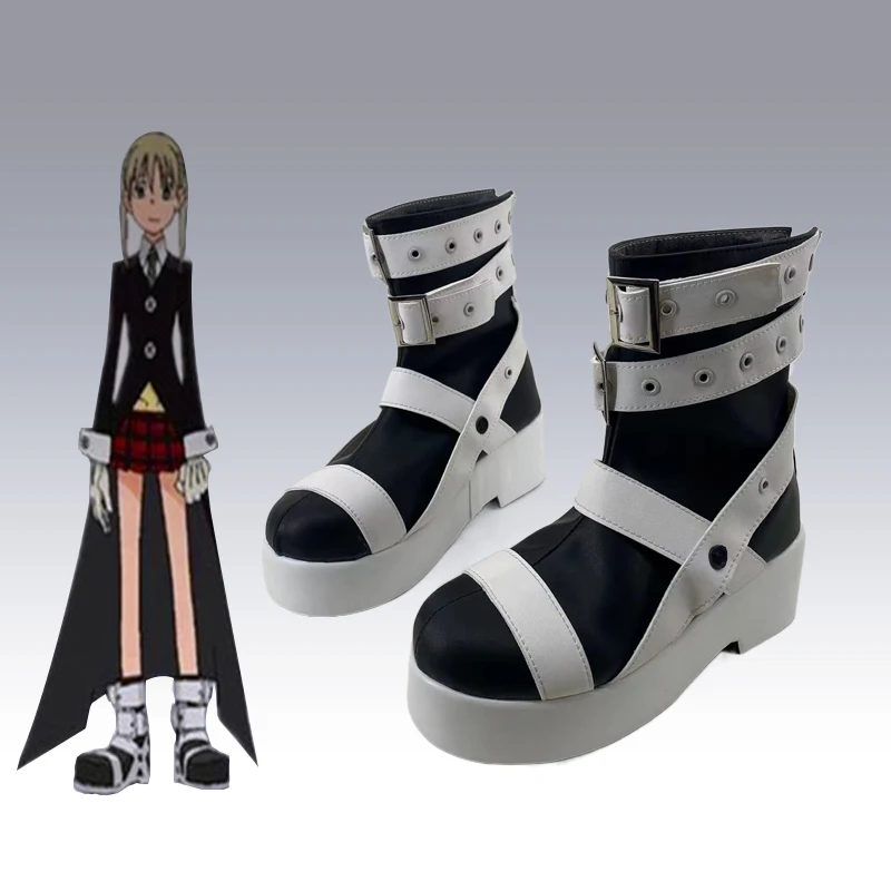 Soul Eater Maka Albarn Cosplay Shoes Boots High Heel Shoes Custom Made Anime Shoes Cosplay