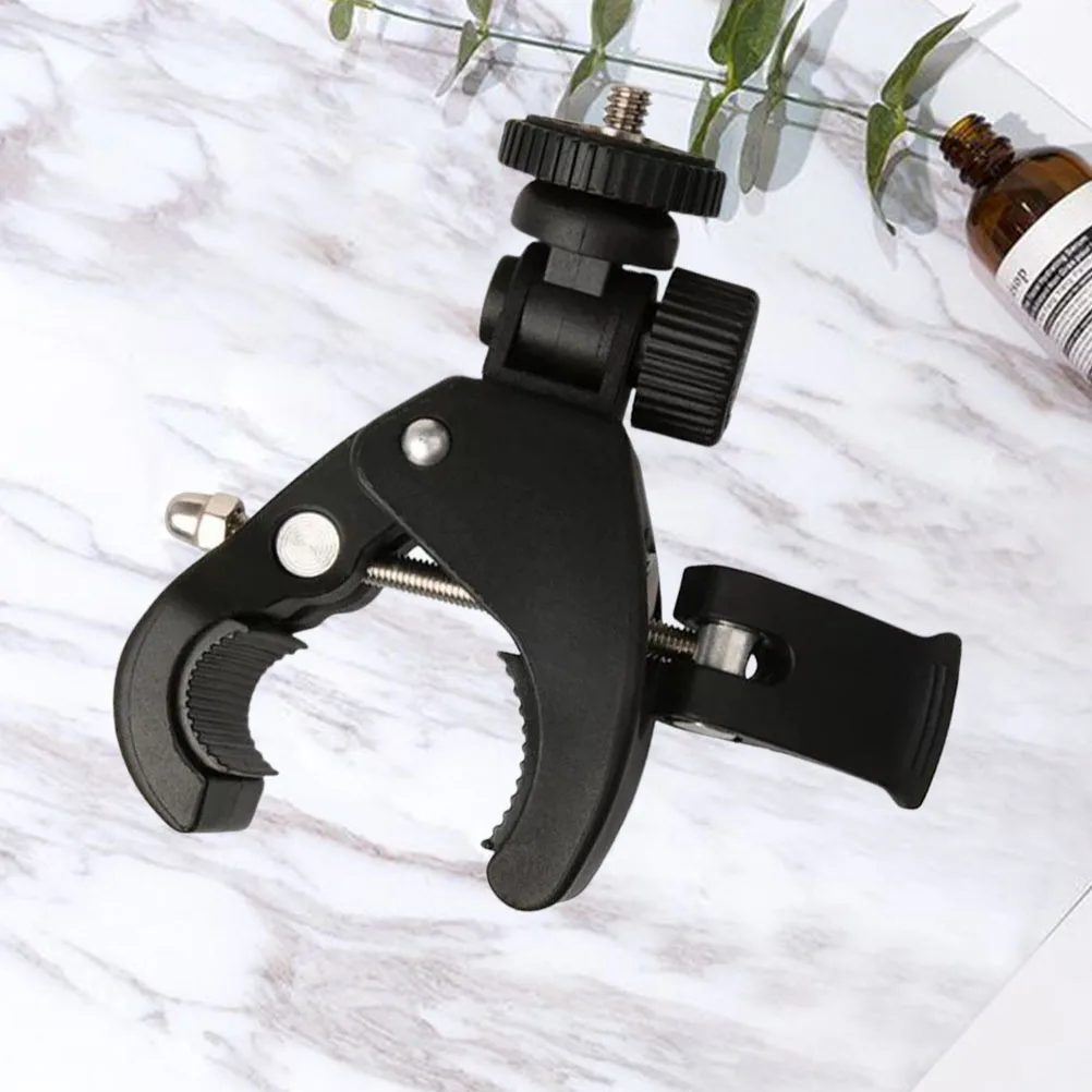 

Live Broadcast Smartphone Side Clamp Multi-Function Mount Adapter Anti-Slip Compact Multi-Angle Tripod Holder Compatible With