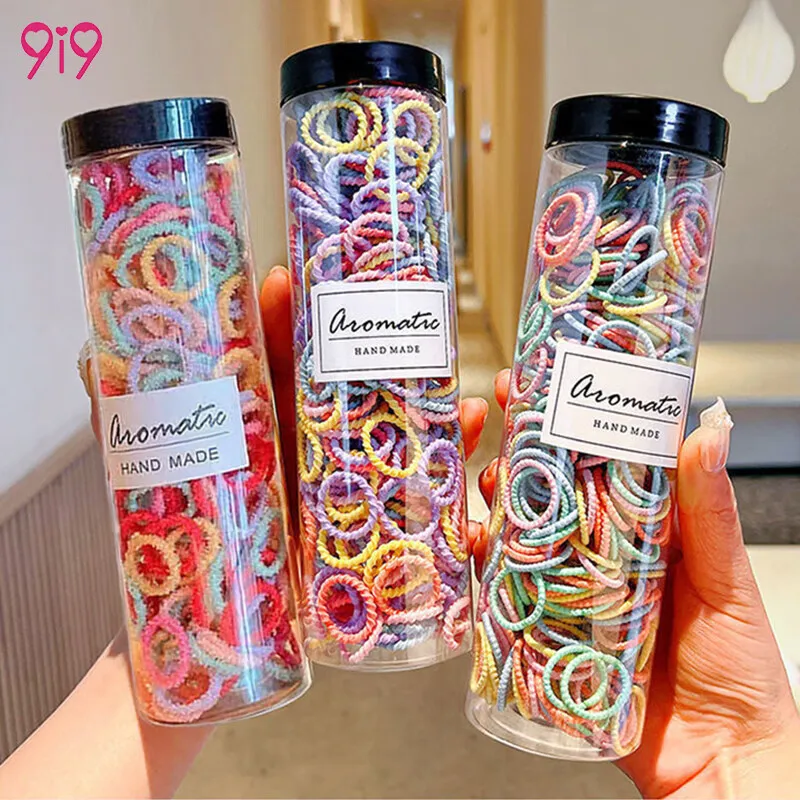 

300 Children's Rubber Bands Girl's Head Rope No Harm To Hair Good Elasticity Rubber band hair tie Girls' Hair Accessories