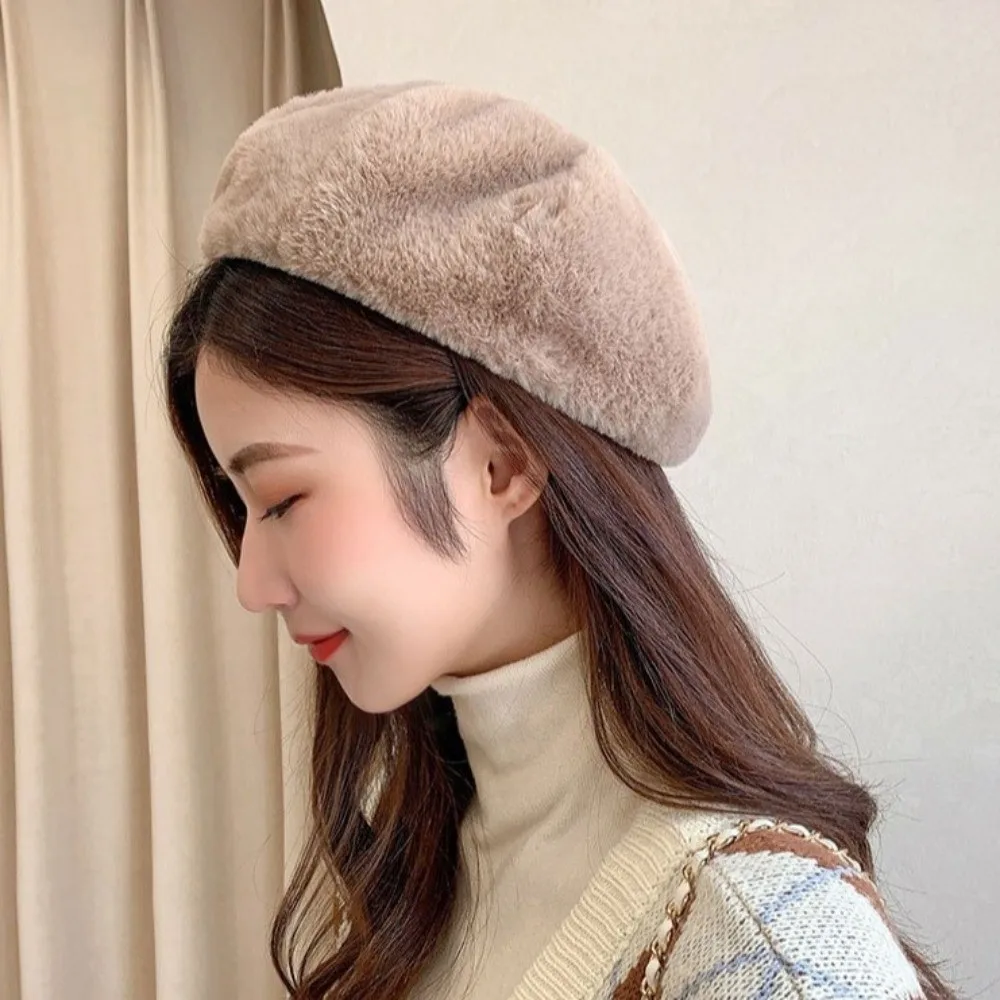 moda-manter-quente-mulheres-boinas-de-pelucia-estilo-coreano-gorro-britanico-chapeu-cor-solida-chapeu-octogonal-meninas