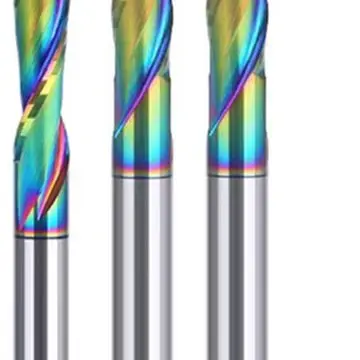 /Double /Edged /Router Bit 2 Flute Spiral Carbide End Mill With DLC Coating For Wood CNC Cutting Tool