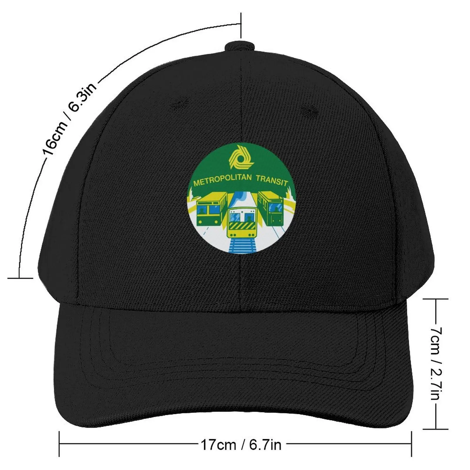 Metropolitan Transit Authority Melbourne Badge Baseball Cap Fluffy Hat Rave Streetwear Luxury Woman Men's