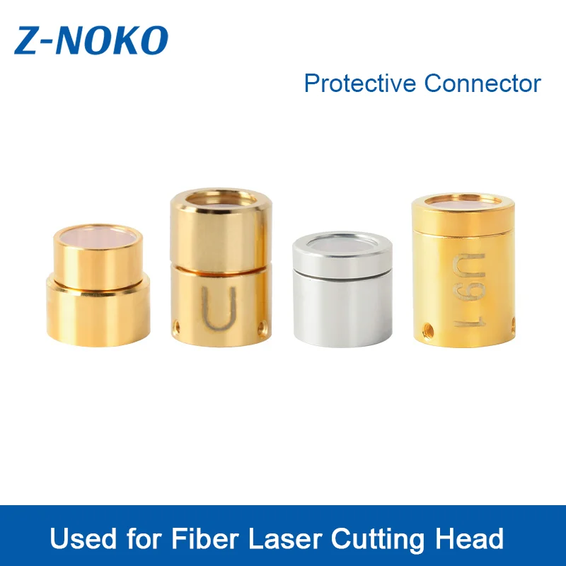 Z-NOKO Raycus 3300W 6000W QBH Output Protective Connector Lens Protective Cap Fiber Optic Crystal For Laser Source