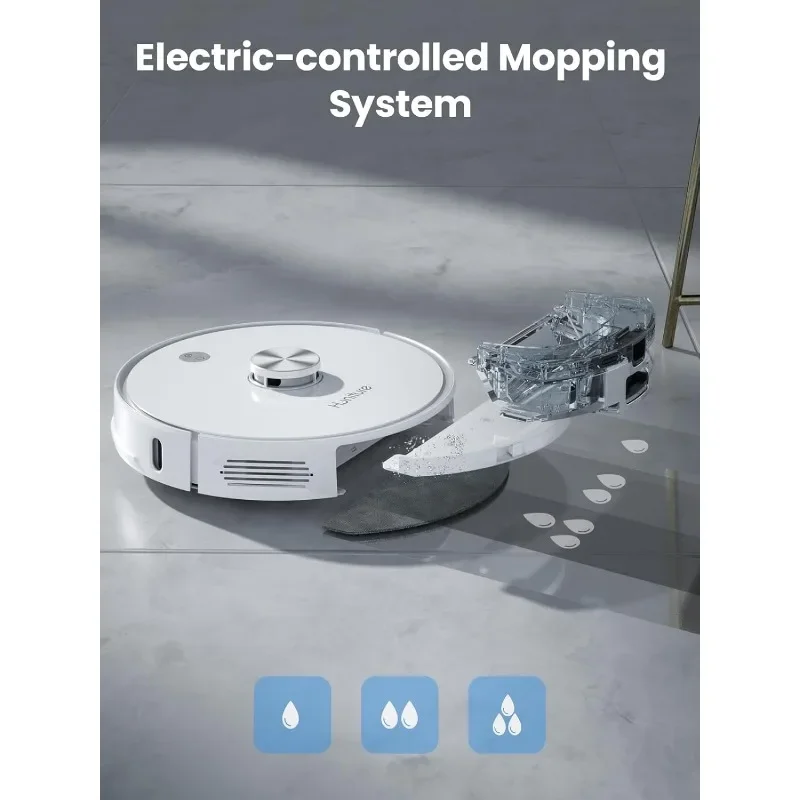Robot Vacuum and Mop Combo,Q6 Pro Robot Vacuum Cleaner with Self-Emptying