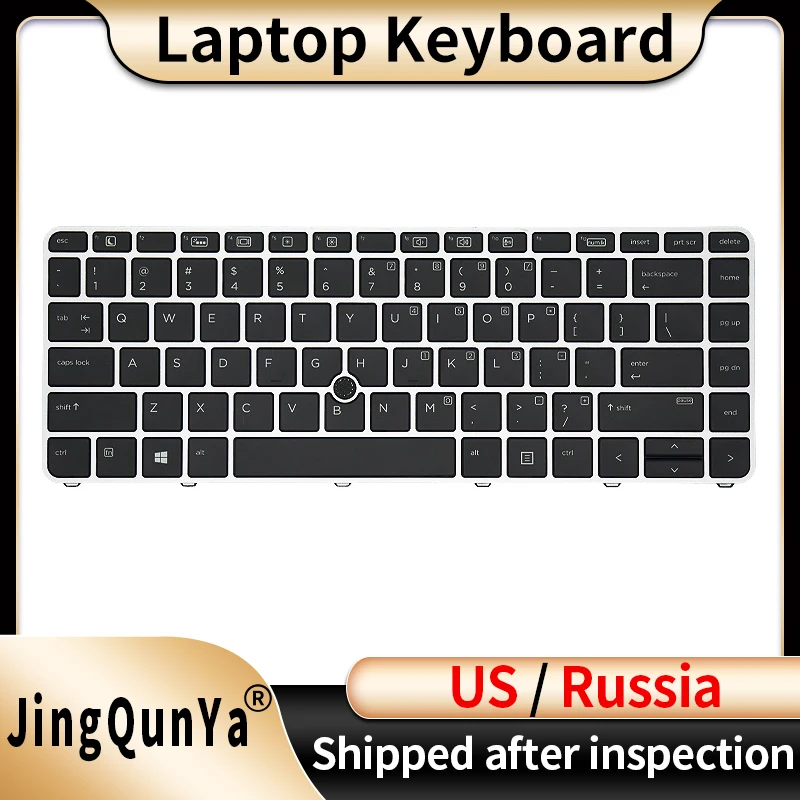 

US/RU/Russian Backlit Laptop Keyboard For HP Elitebook 840 G3 840 G4 848 G3 745 G3 745 G4 HSTNN-I33C Replacement