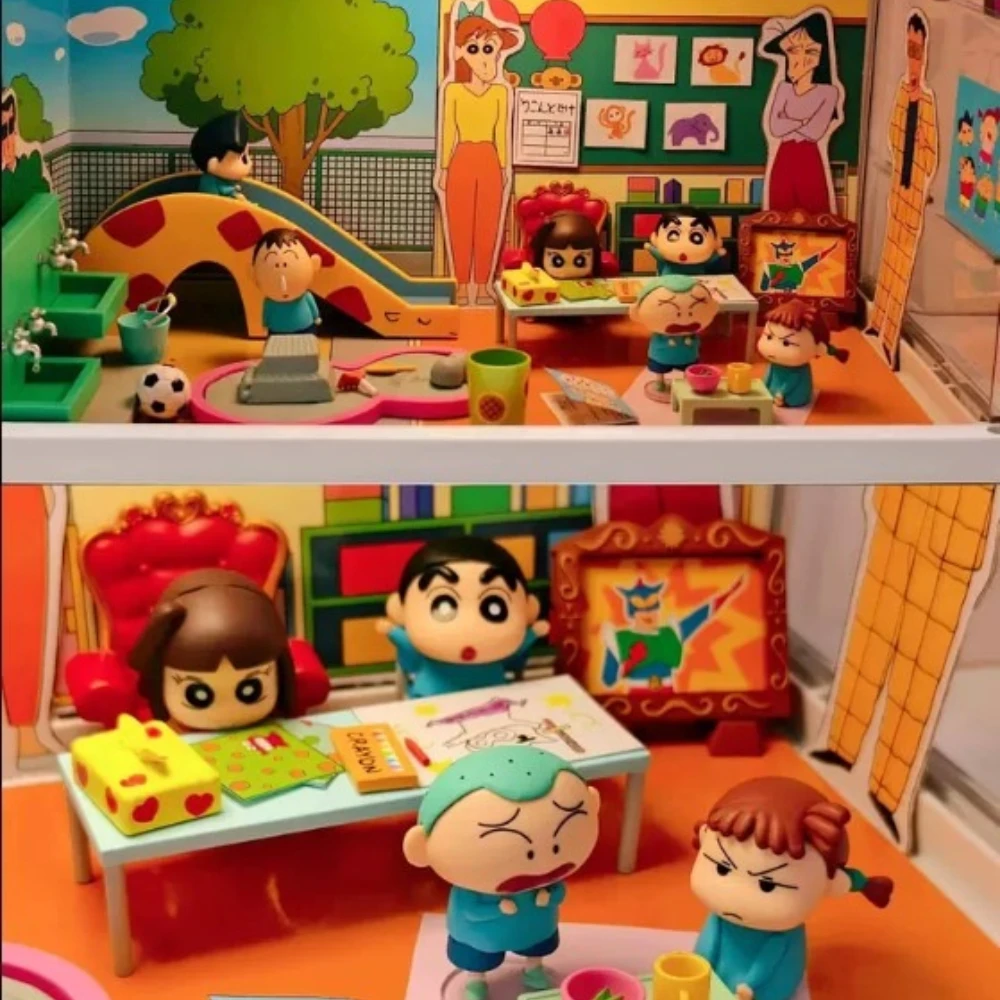 

Re-ment Shin Chan Futaba детский сад аниме фигурка слепая коробка мини-фигурка сцена экшн-фигурка настольный орнамент коллекция детский подарок