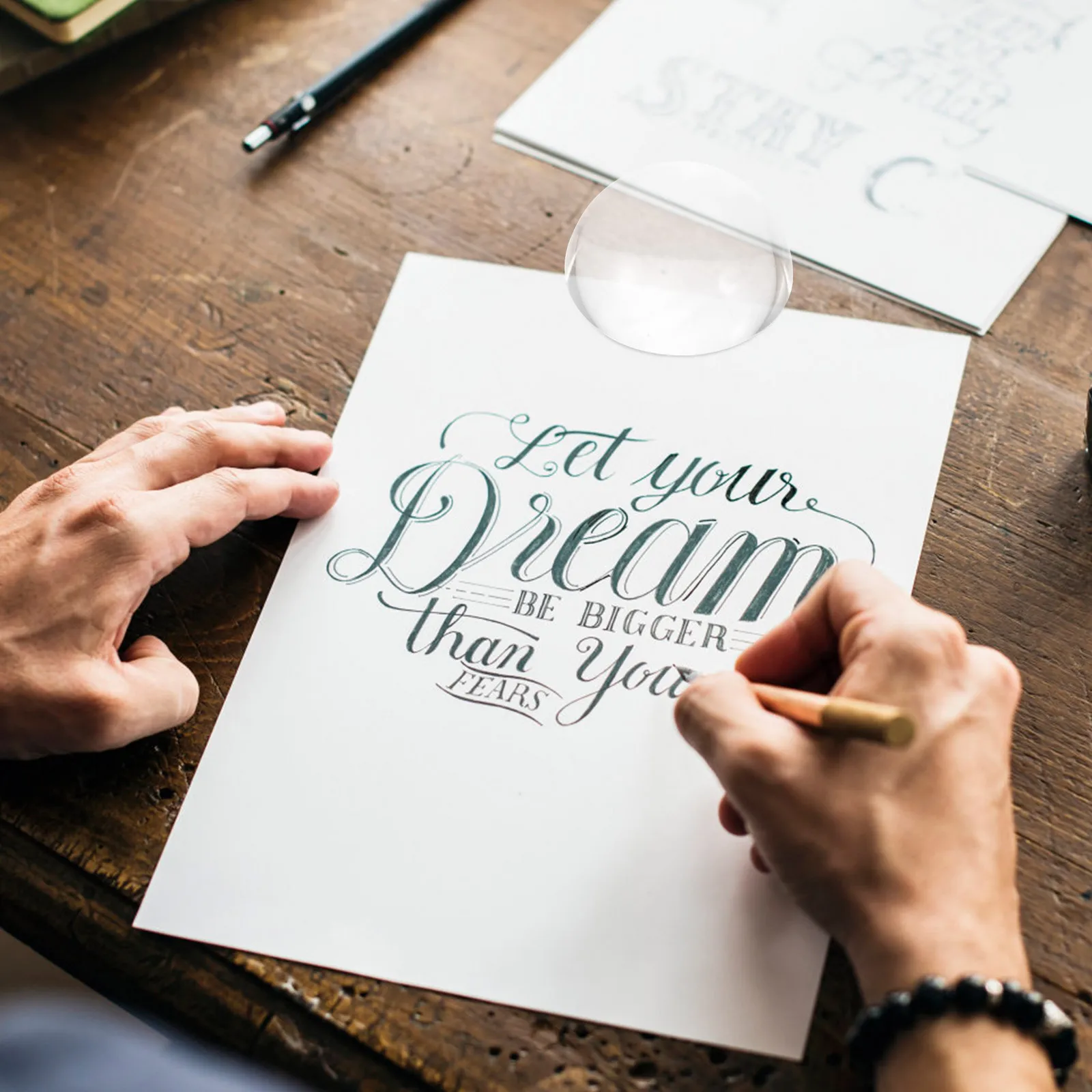 

Crystal Dome Weights Calligraphy Paperweights Sewing Accessories Fine Workmanship Not Easy to Deform Practical Gift