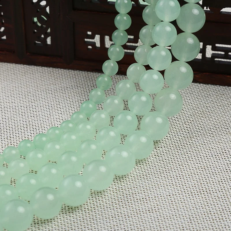 Fashion Natural Green Aventurine Beads Round Loose Spacer Beads for Jewelry Making Handmade Diy Bracelet Necklace