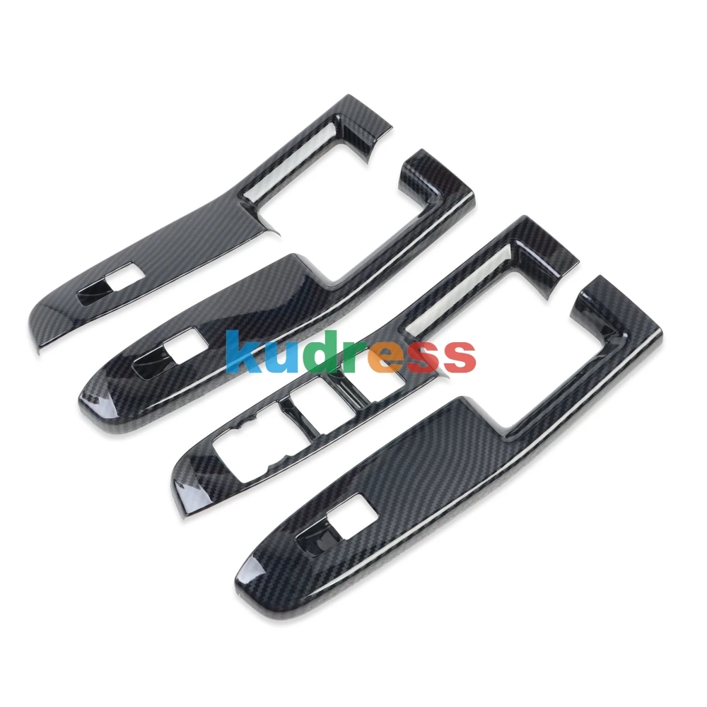 thumbnail image 2 of WKFBIFLY Compatible With Ford Kuga Escape 2020-2022 2023 2024 Carbon Car Inside Door Window Lift Switch Button Panel Cover Trim Interior Accessories (Color : ABS Matte Color 2 of 10