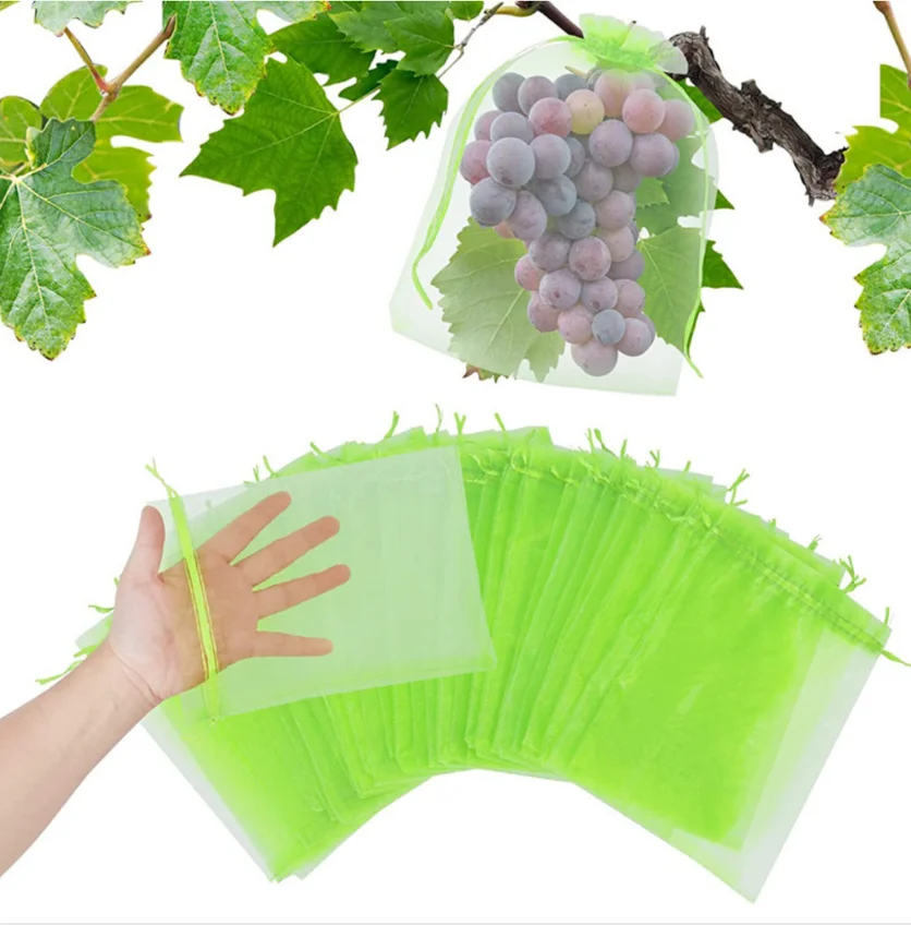 25/100pcs Seed Bag Breeding Fruit Grape Strawberry Insect and Bird Prevention Net Bag Fruit Bag Rice Soaking Grapefruit Set