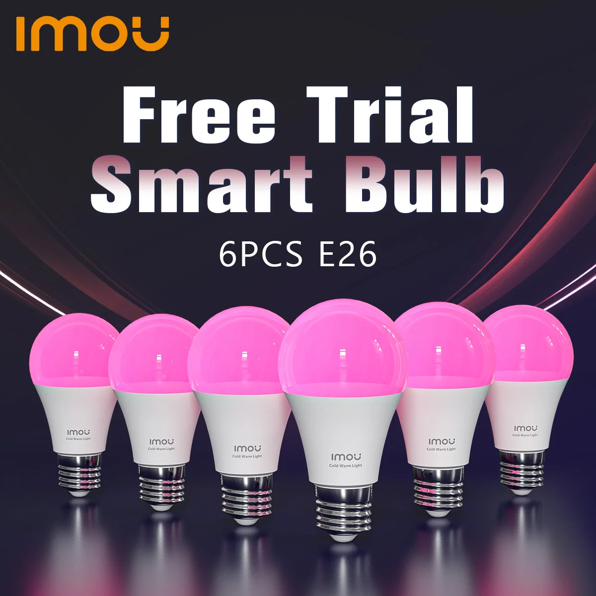 Imou B5ï¼ˆE26ï¼‰B22 Smart Light Bulb Control Lamp Base Dimmable Light Led Lamp Bombilla Colorful Changing 9W Function color